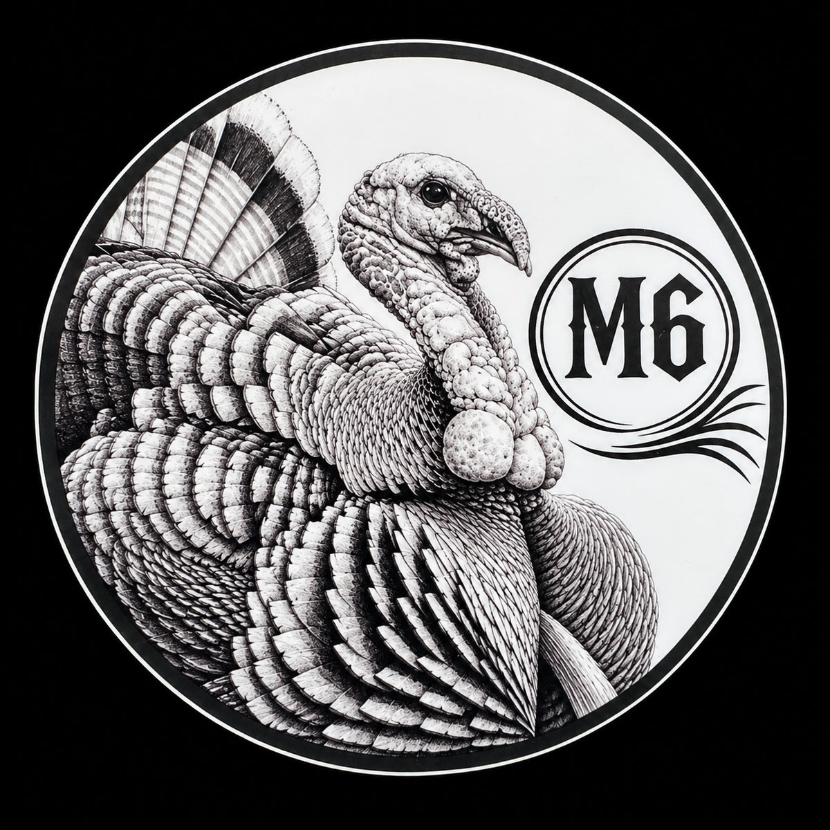 M6 Strutter 3" Circle Sticker