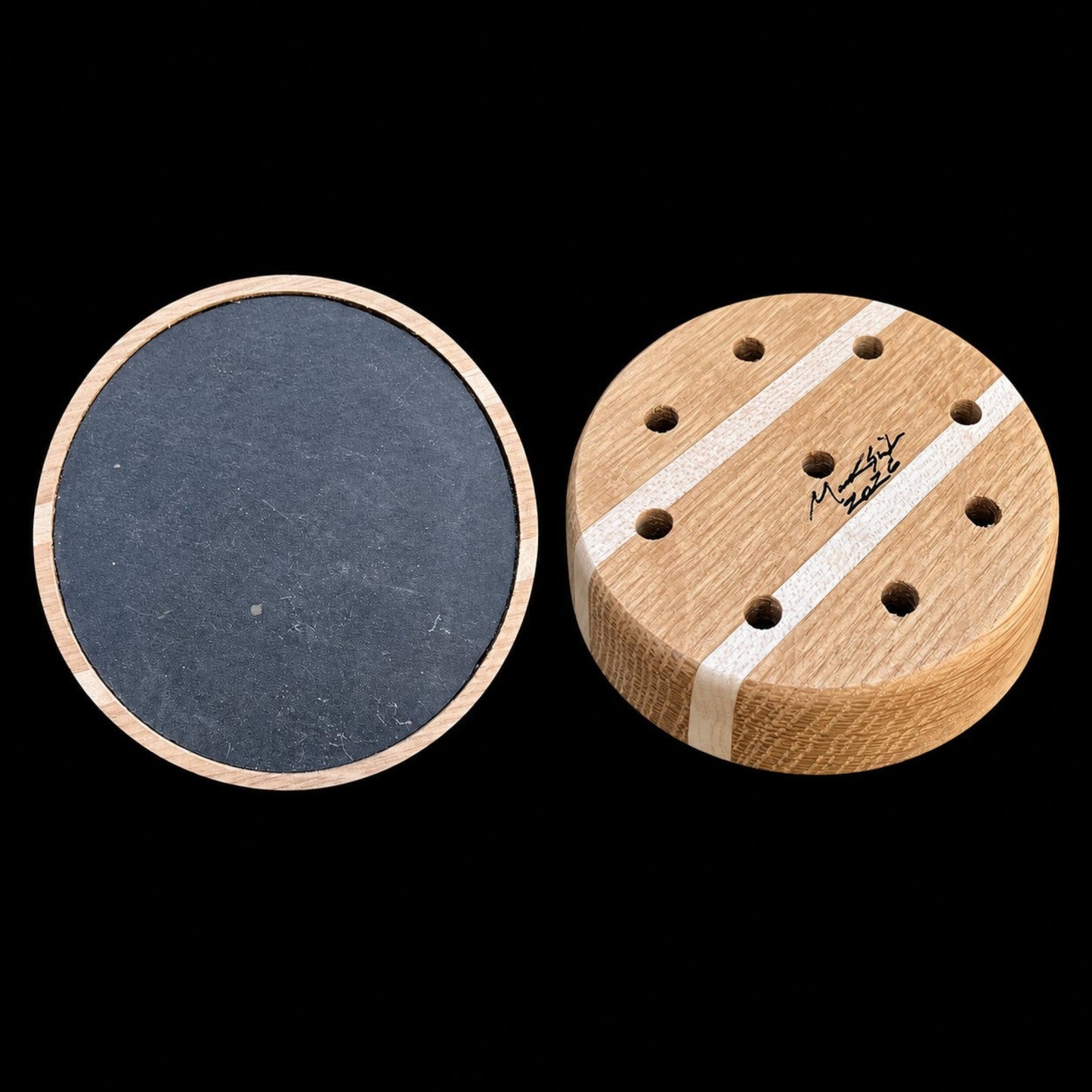 White Oak & Maple - Black Slate