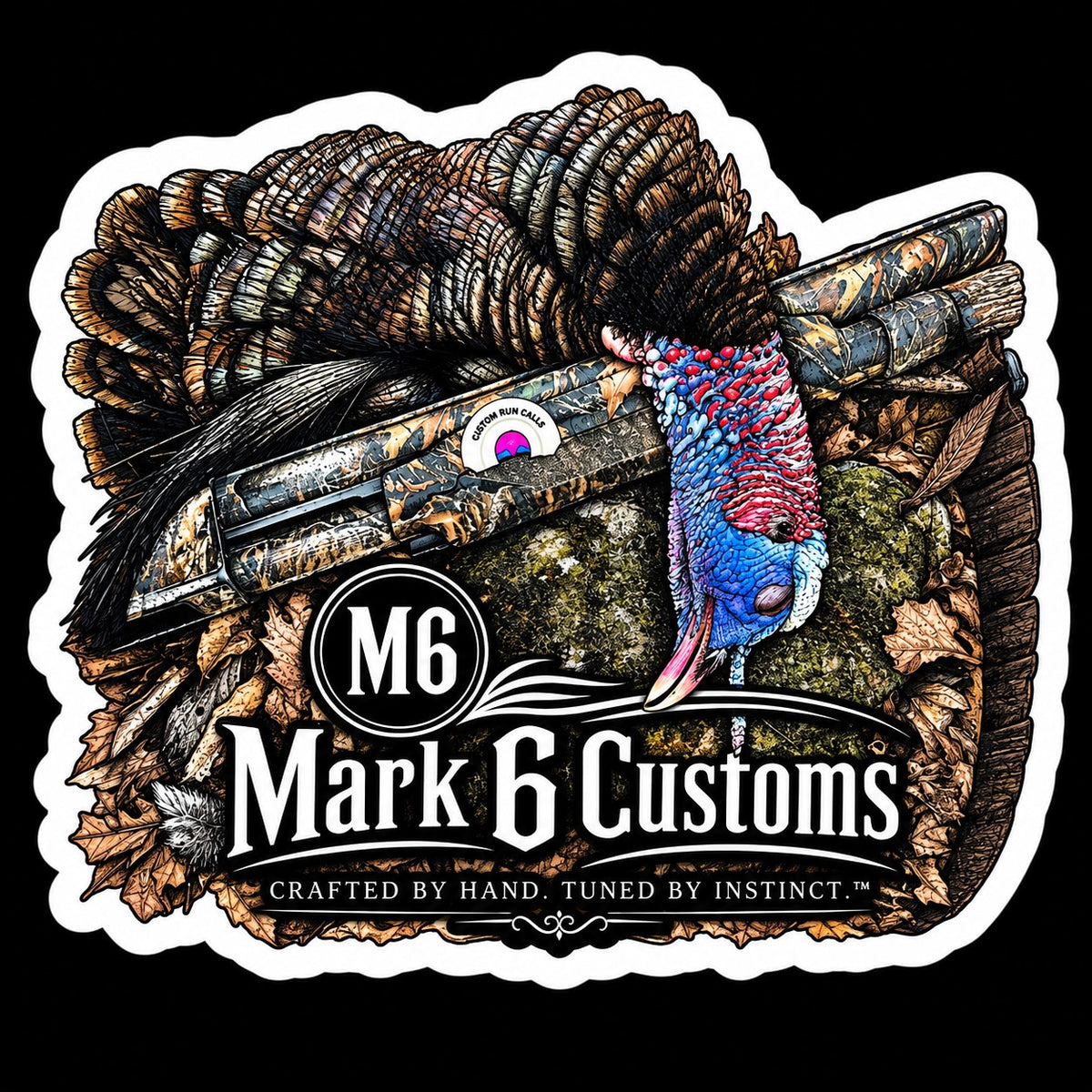 M6 Tagged Out Sticker